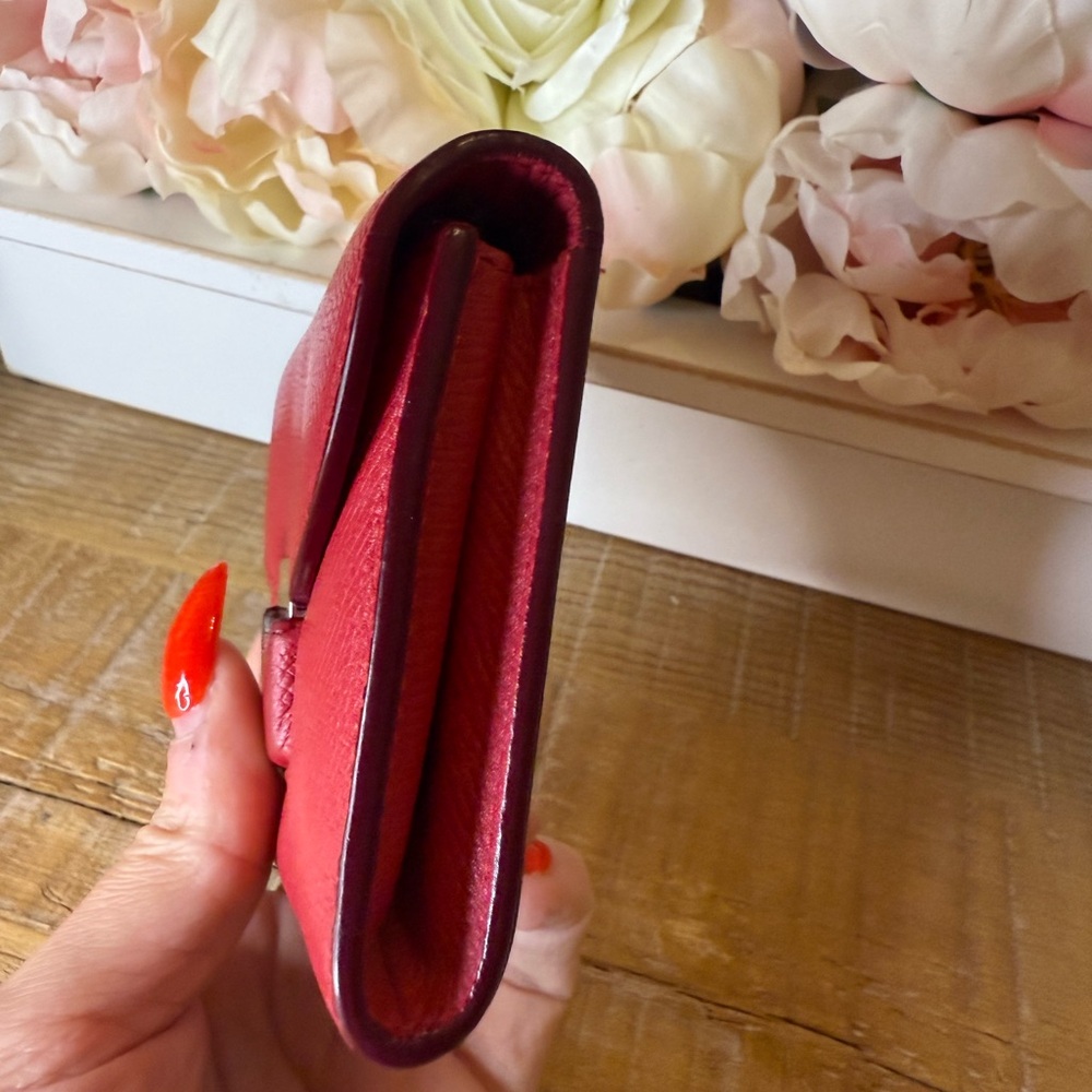 Celine Red Leather Women's Wallet - Picture 4 of 9